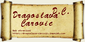 Dragoslava Čarović vizit kartica